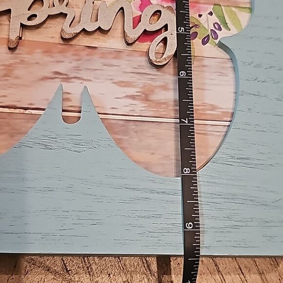 Spring wood sign distressed - Picture 6 of 7